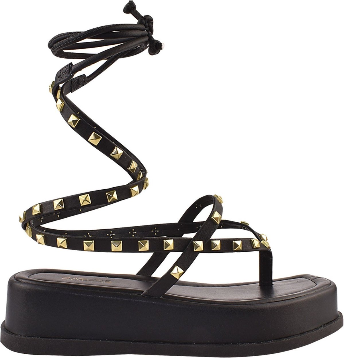 Imagem principal Papete Feminina Plataforma Tamanco de amarrar Moda ZATURE STORES preto ZATURE STORES preto