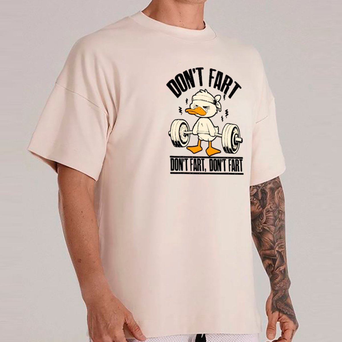 Imagem principal Camiseta Ousy Básica Segura o Ar e Sobe a Carga Unissex Off White off-white white ousy off-white white