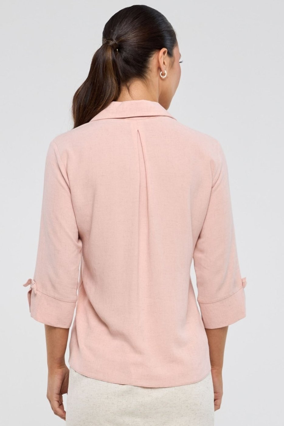 Imagem principal Camisa PKS Em Viscose Com Linho Rosê rosa PKS rosa