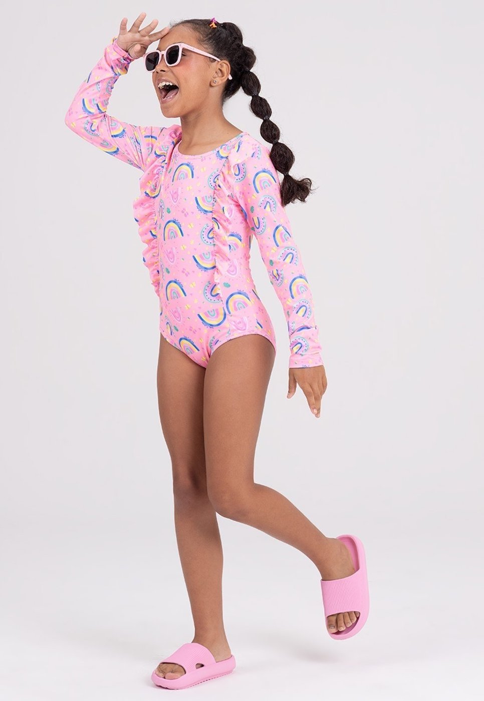 Maiô Manga Longa UV 50+ Details Suplex