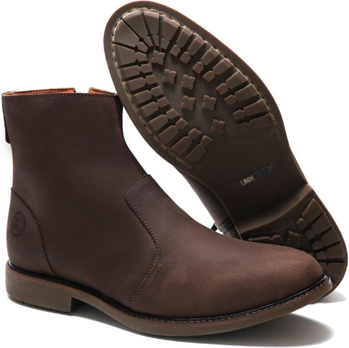 Imagem principal Bota Masculina Couro Look Stock Lançamento Solado Costurado Lookstock Botinas marrom Lookstock Botinas marrom