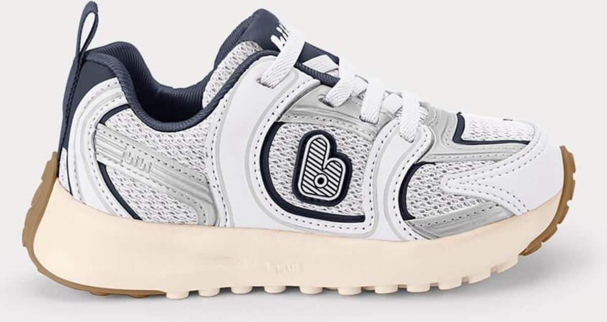 Imagem principal Infantil - Tênis Bibi Jogging Branco com Azul Marinho 22 Calçados Bibi branco azul Calçados Bibi branco azul