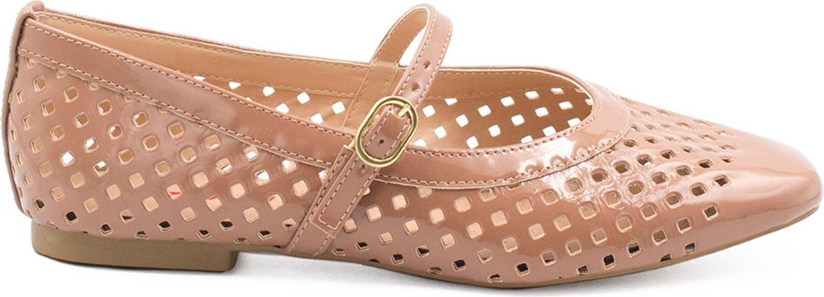 Imagem principal Sapatilha Zatta Lasercut Bico Quadrado Beatriz nude nude