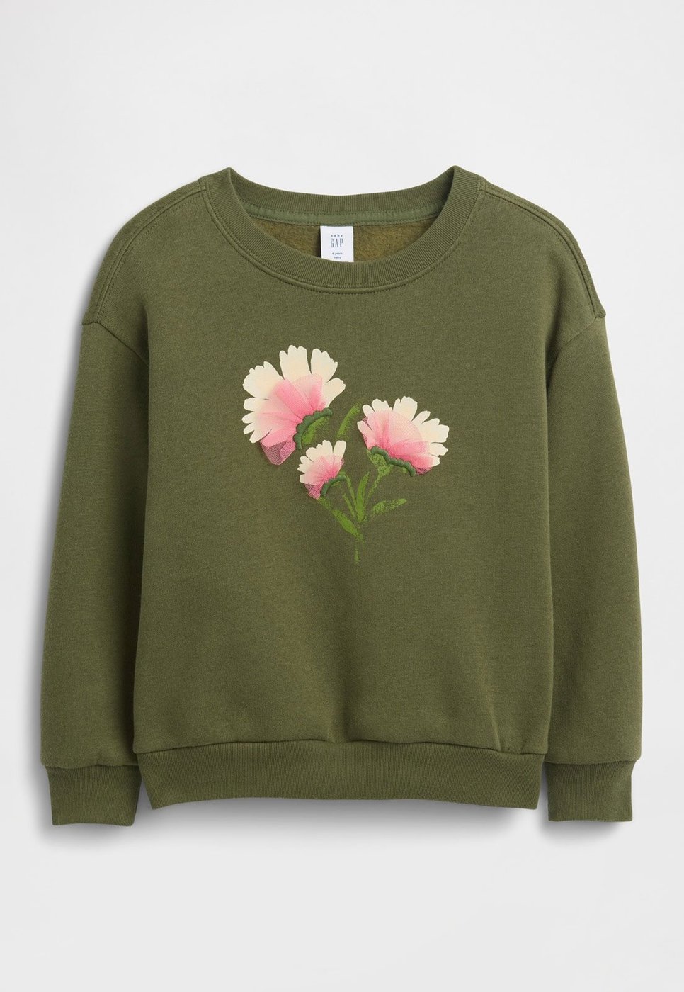 Casaco de Moletom Gap Floral Oliva