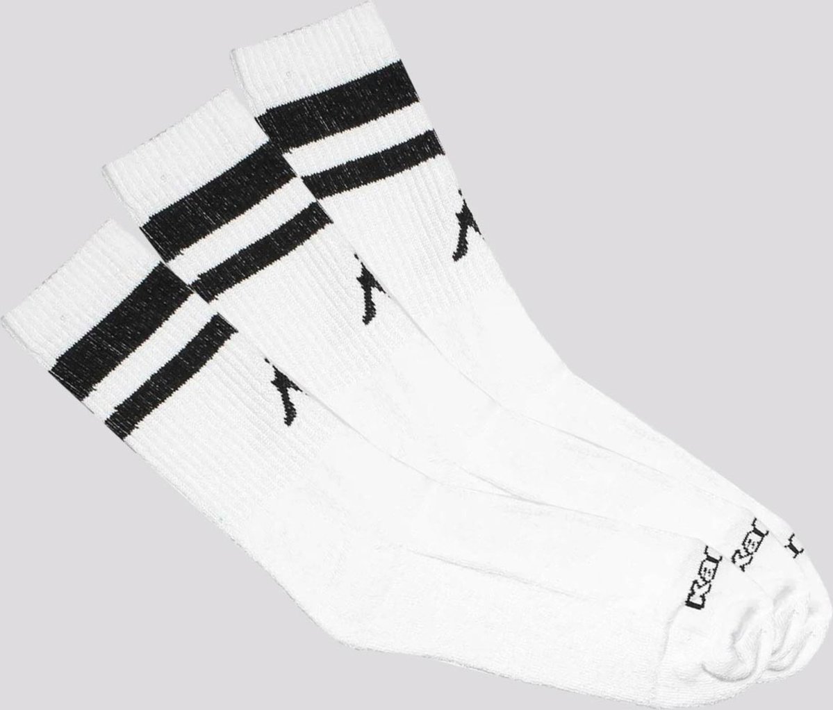 Kit Meia Kappa 3 Pares Sport Cano Alto Branca