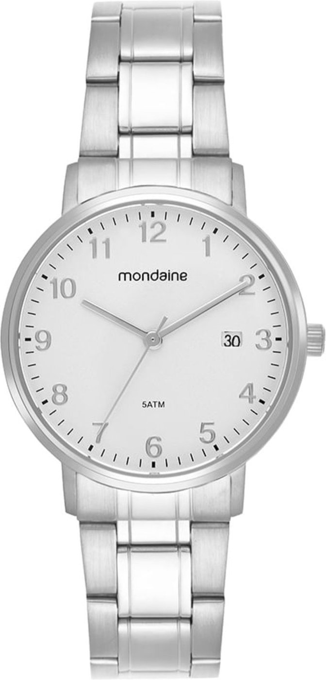 Imagem principal Relógio Feminino Mondaine Calendário Vintage prata Mondaine prata