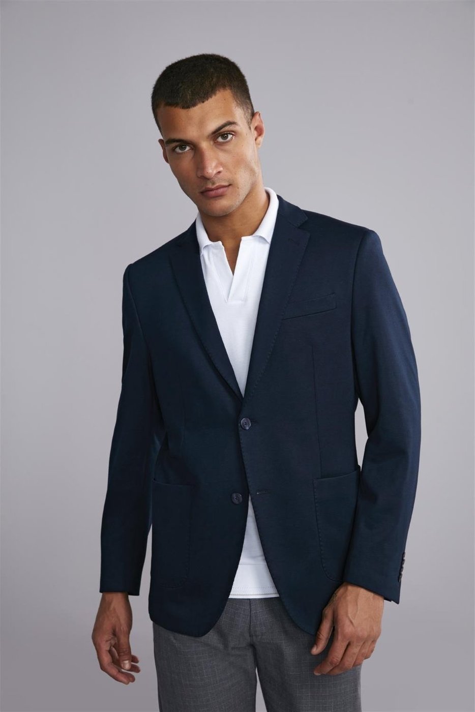Imagem principal HIGHSTIL Blazer Alfaiataria Poliviscose Slim Fit azul marinho HIGHSTIL azul marinho
