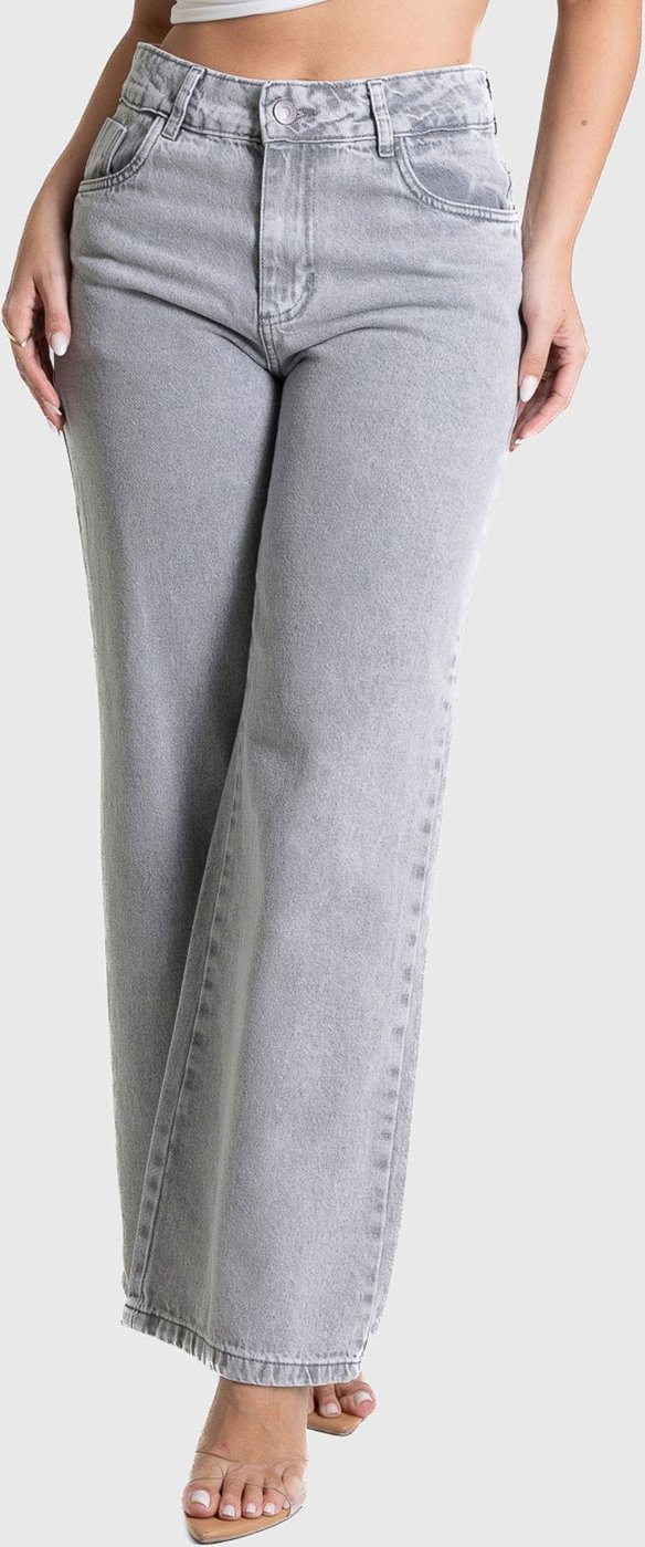 Calça Feminina Sawary Wide Leg Cintura Alta