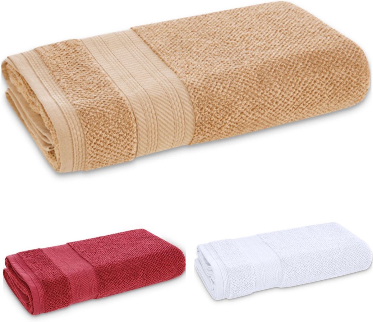 Imagem principal Toalha De Rosto 100 Algodão Fio Cardado Empire Karsten BF Colchoes bege BF Colchoes bege