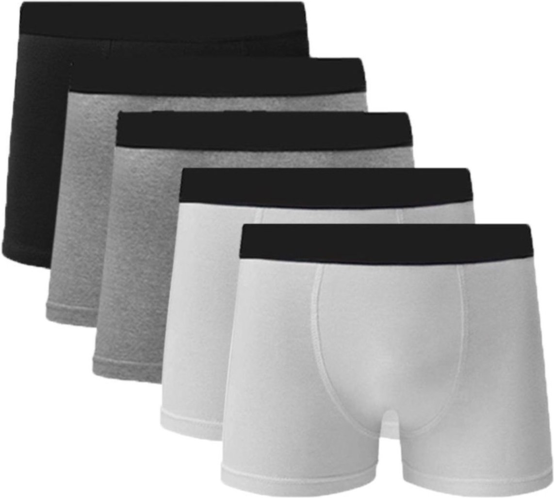 Kit 5 Cuecas Boxer Em Algodão Sortido C5 Colorido
