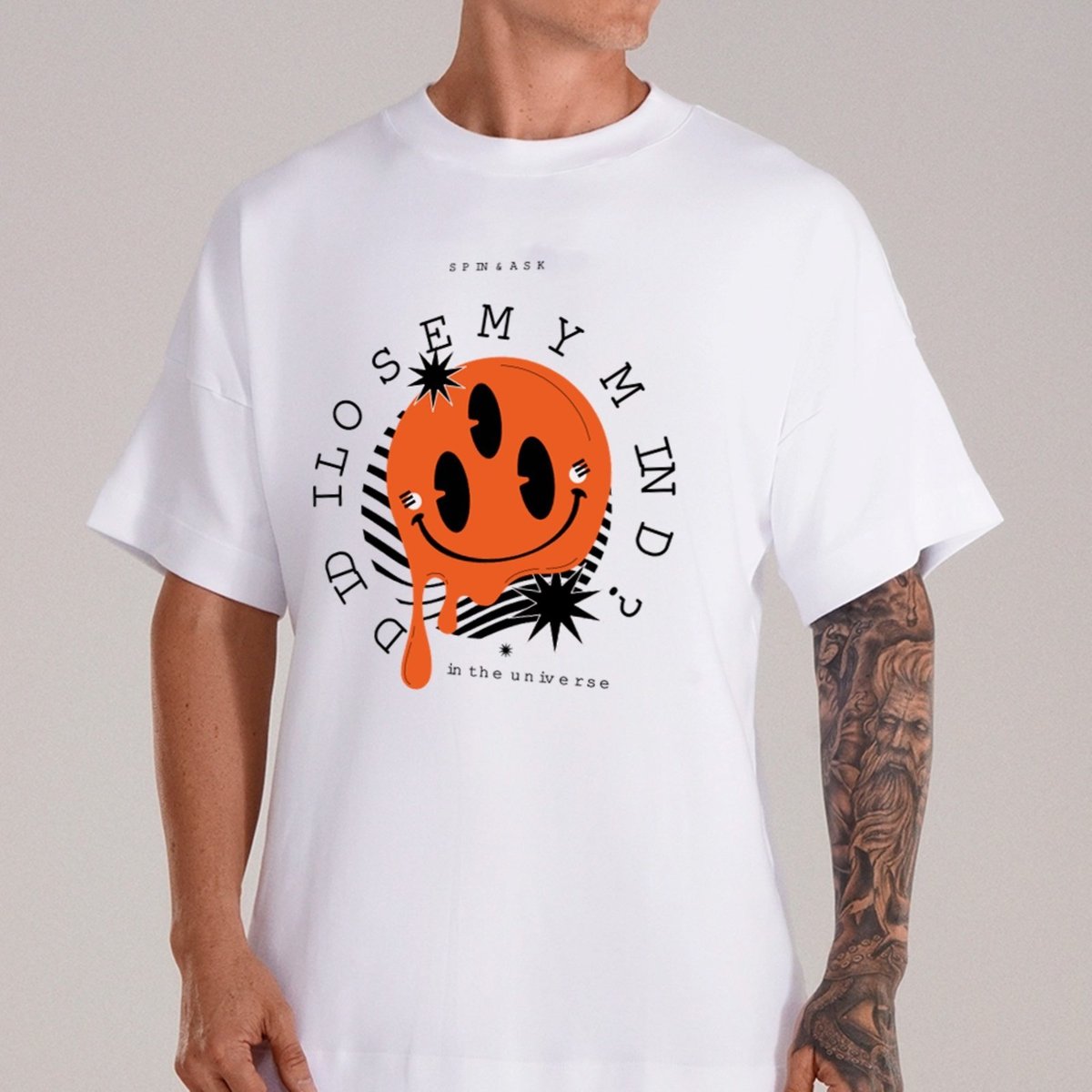 Imagem principal Camiseta Ousy Smile Trippy Oversized Unissex marrom ousy marrom