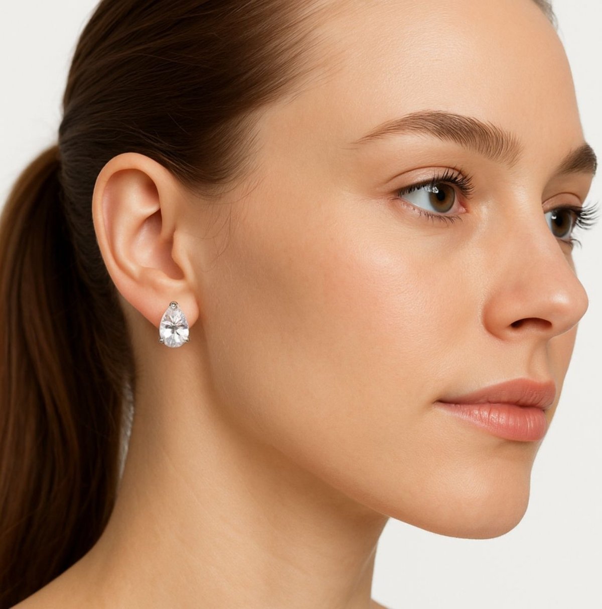 Brinco Vih Triny Feminino Gota Pedra