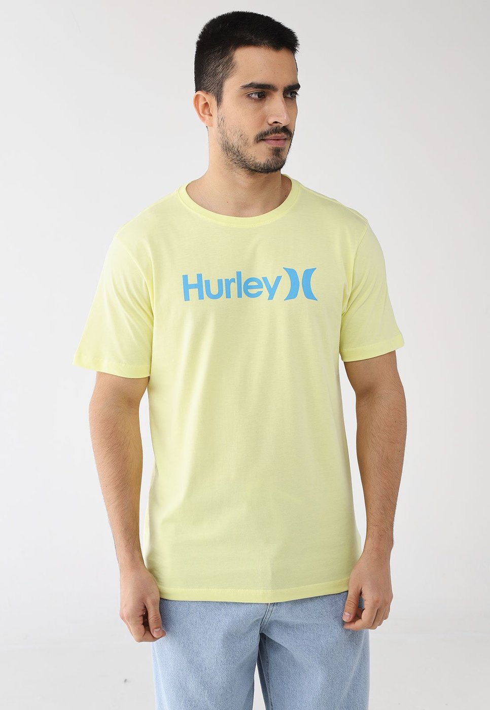 Imagem principal Camiseta Masculina Hurley Silk OO Solid Amarela amarelo hurley amarelo