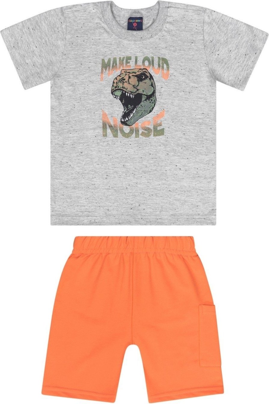 Imagem principal Infantil - Conjunto com Camiseta e Bermuda para Menino Guloseima laranja GULOSEIMA laranja