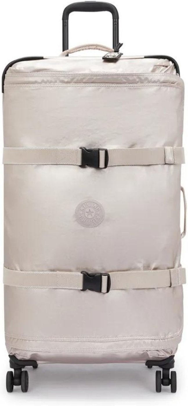 Imagem principal Mala Kipling Spontaneous L Metallic Glow bege metallic Kipling bege metallic