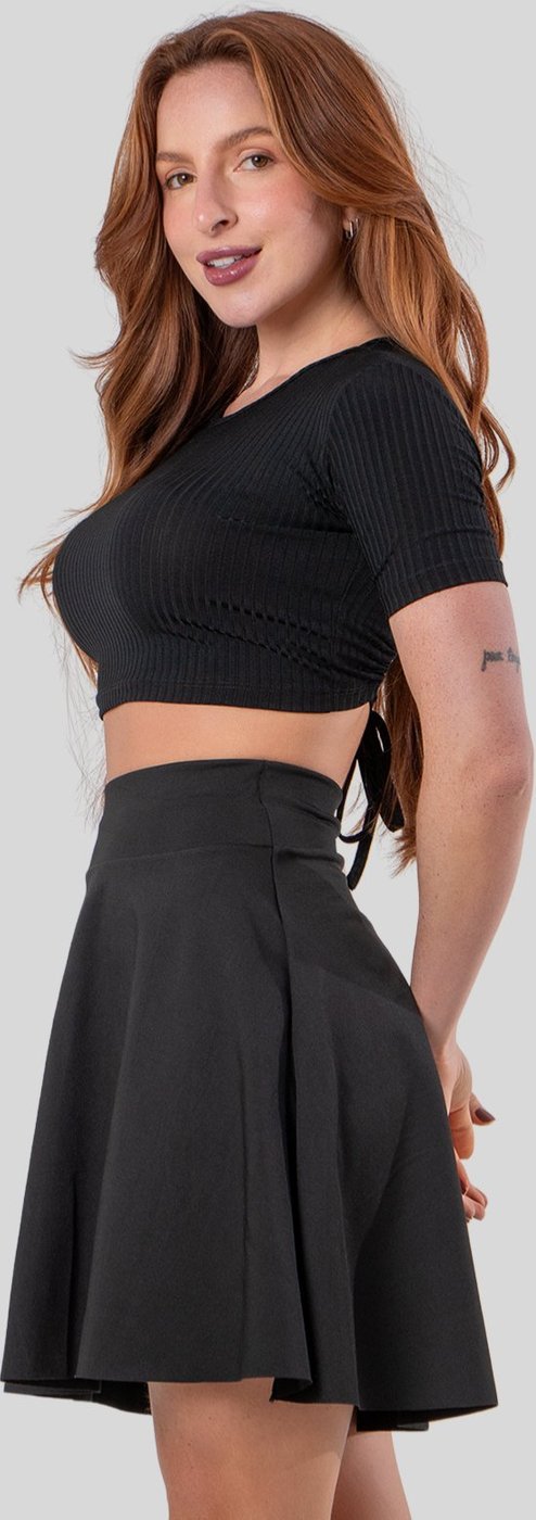 Saia Curta Feminina Rodada Godê Roupa Feminina