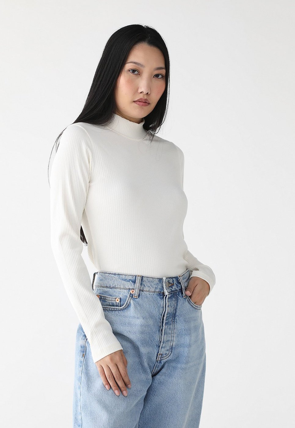 Imagem principal Blusa Canelada Fila Ajustada Essentials Off-White off-white white Fila off-white white