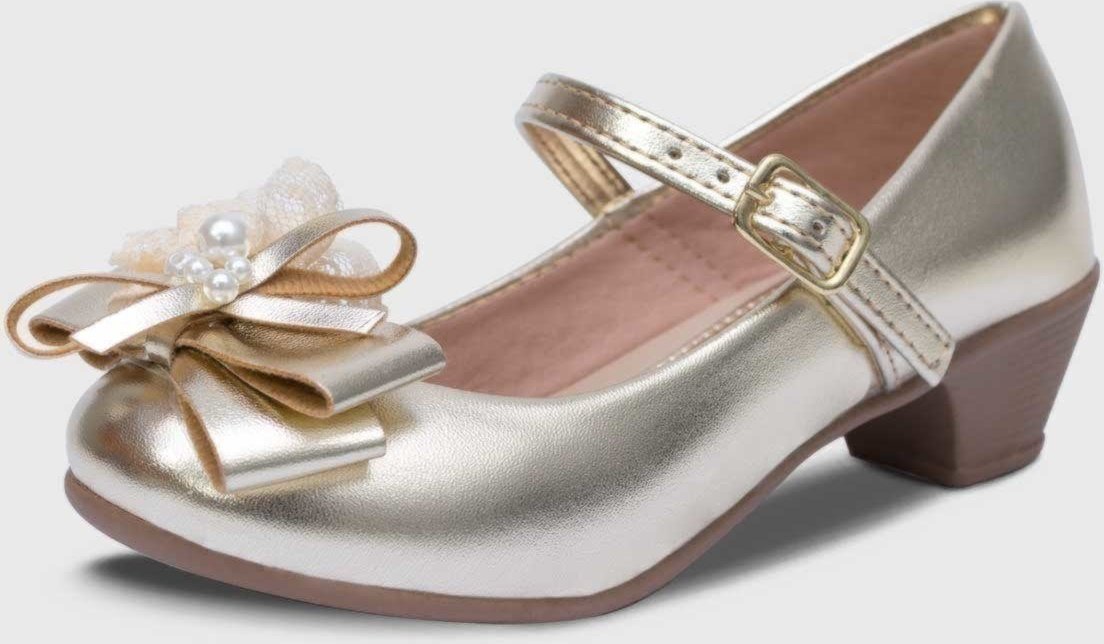 Imagem principal Infantil - Sapato de Salto Popidi Menina Laço Perola Renda branco Pópidí branco