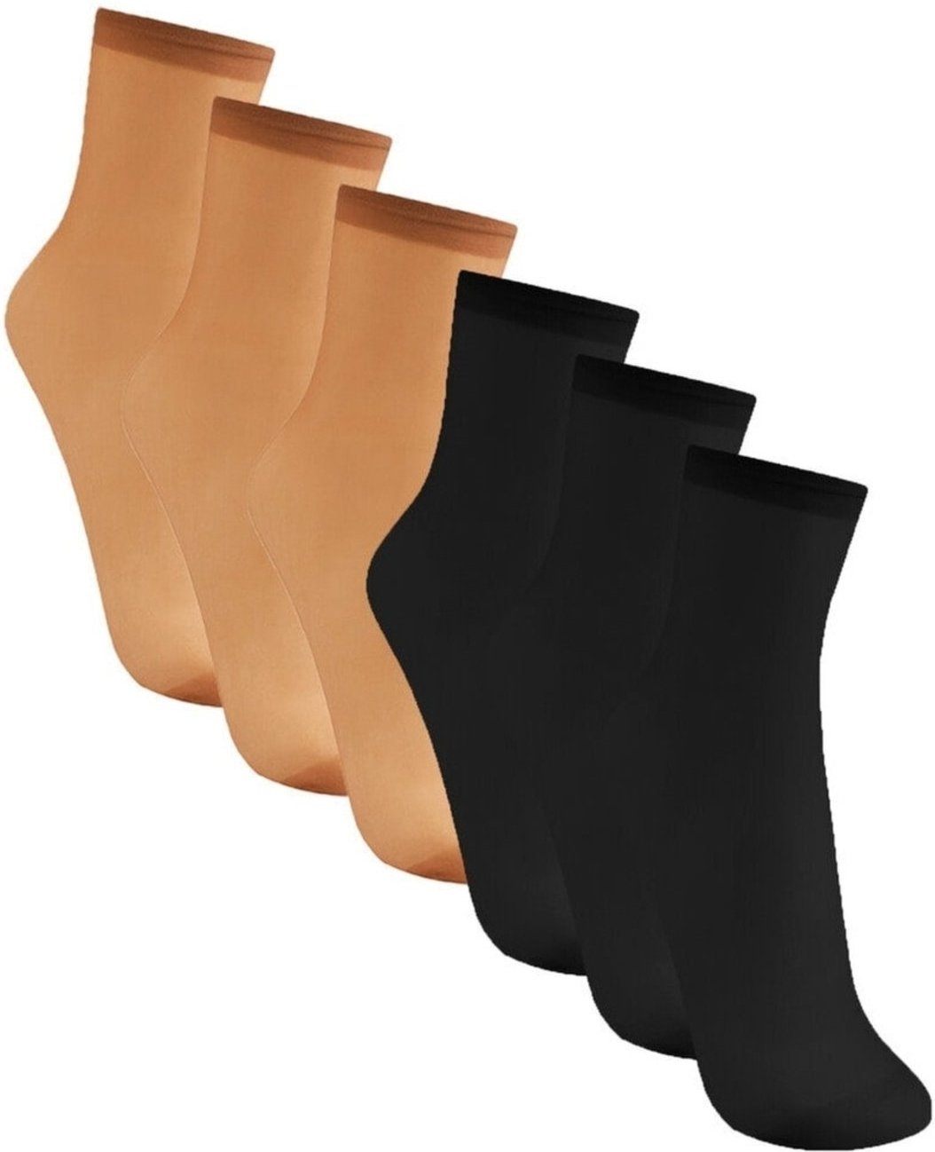 Kit com 6 Meias Soquete Fio 20 Trifil 6126