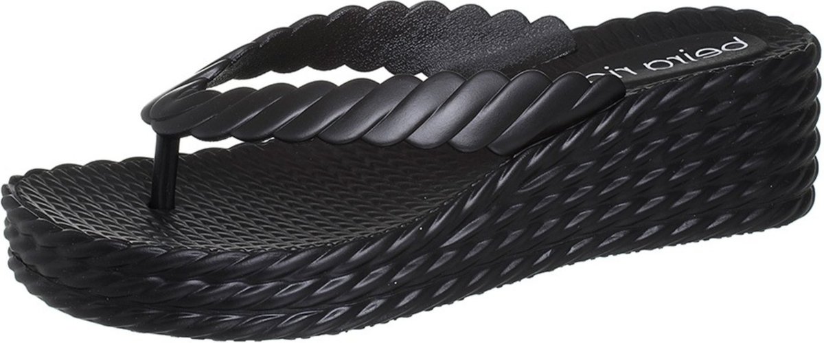 Imagem principal Sandália Beira Rio Chinelo Feminino Trançado Angipé preto Angipé preto