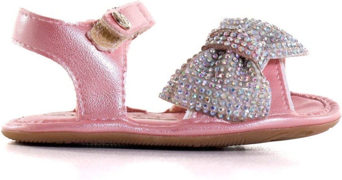 Infantil - Sandália Menina Xuá Xuá Com Laço Rosa