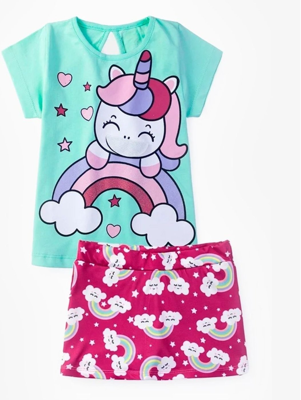 Imagem principal Infantil - Conjunto Menina Unicórnio Select verde verde