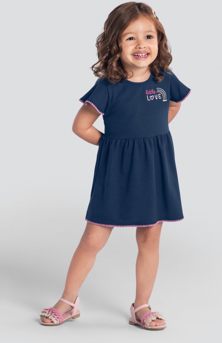 Vestido Brandili Full Print Little Love