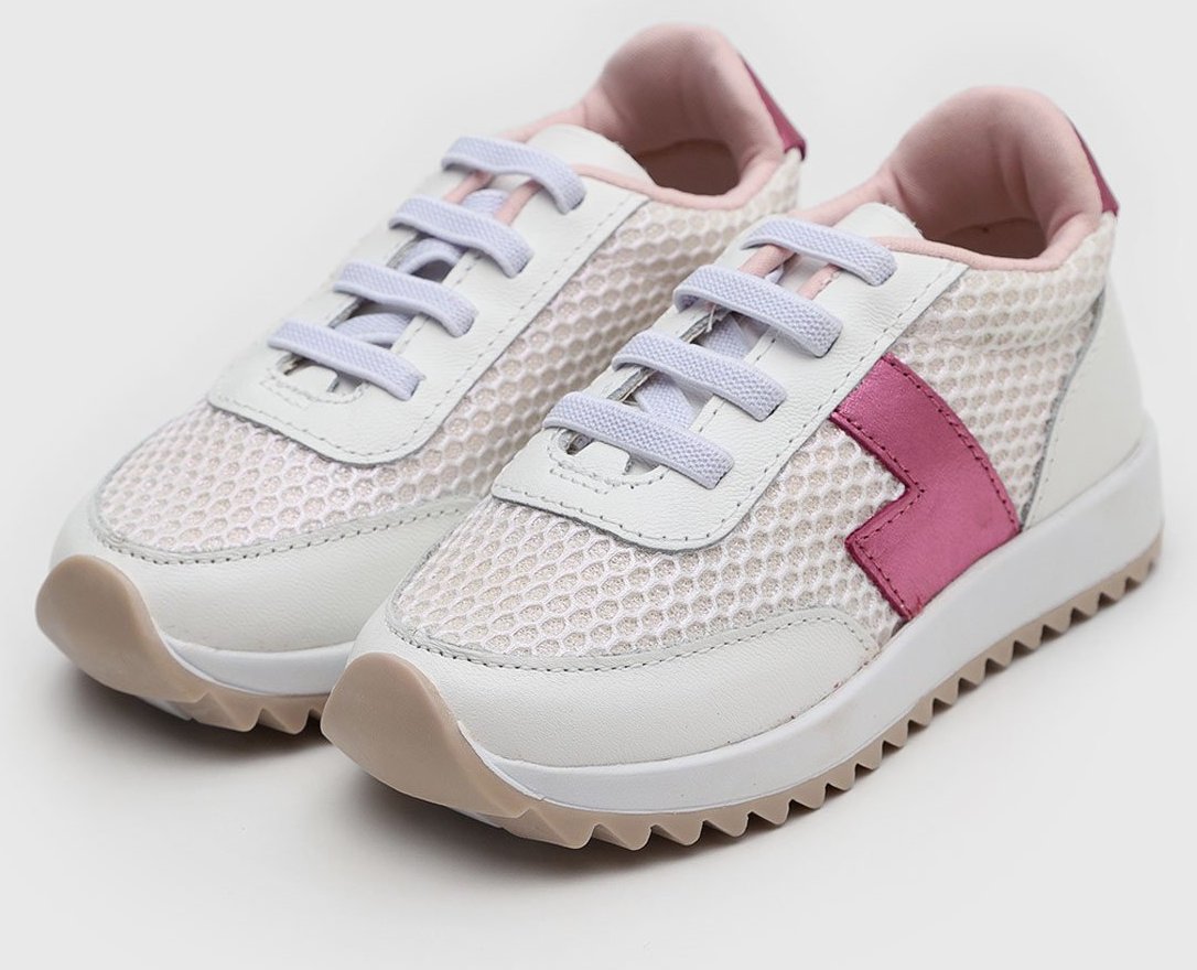 Imagem principal Infantil - Tênis Lilica Ripilica Style Jogging Branco e Rosa branco rosa Lilica Ripilica branco rosa
