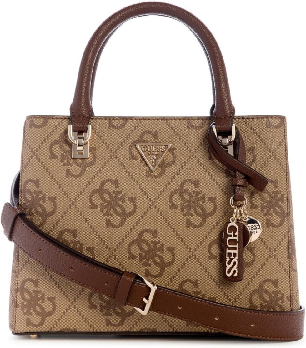 Imagem principal Bolsa Guess Noelle Small Satchel Bege amarelo Guess amarelo