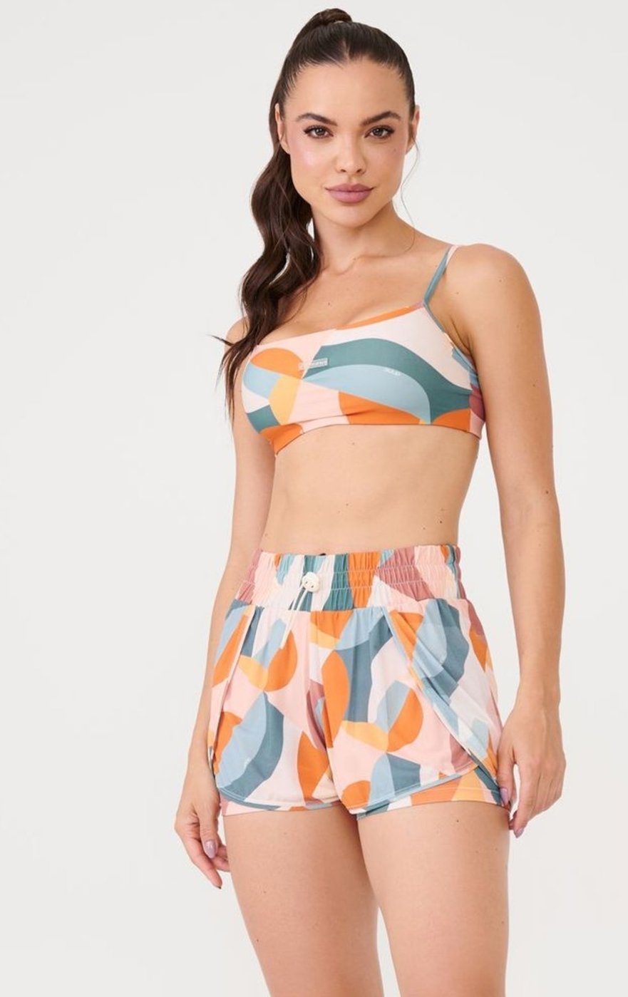 Short Transpassado Estampa Moves Poliamida Soft