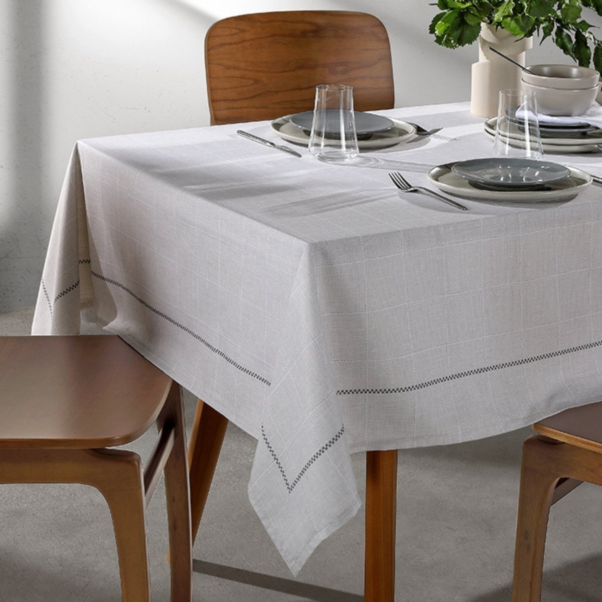 Imagem principal Toalha Mesa Retangular 8 Lugares Dohler Impermeavel Iara bege Dohler bege