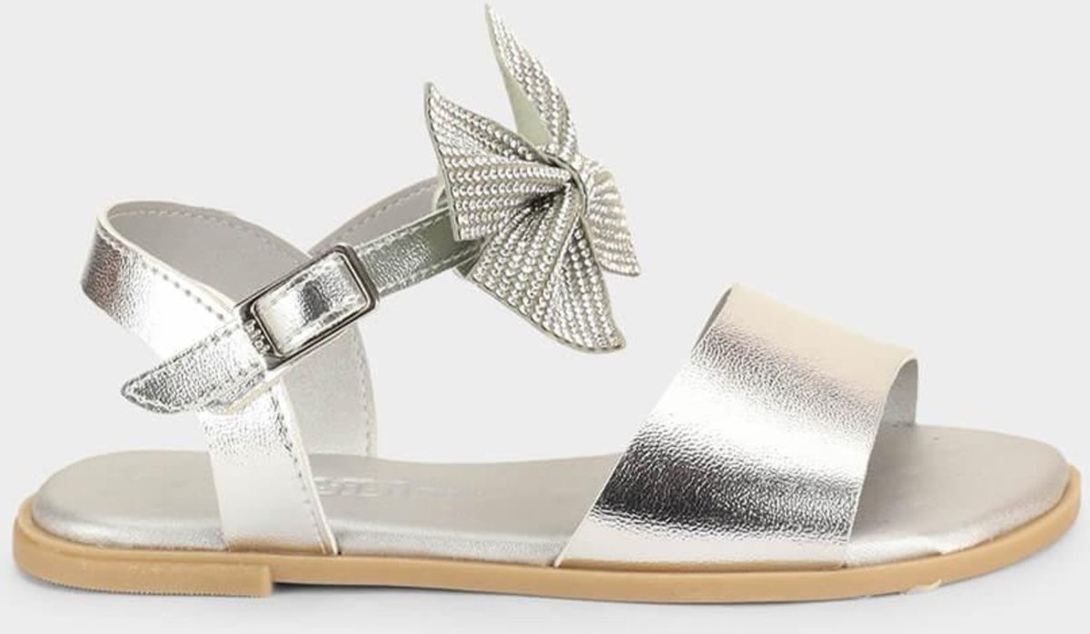 Imagem principal Infantil - Sandália Bibi Shine com Laço Calçados Bibi prata Calçados Bibi prata