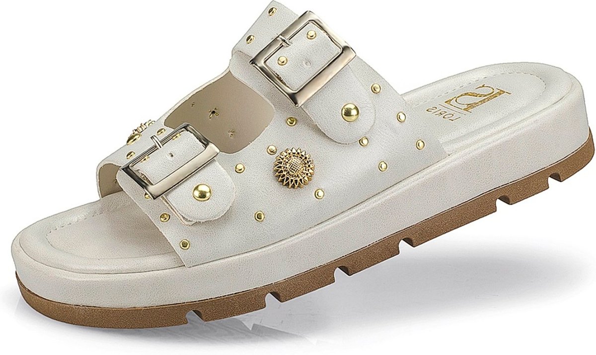 Sandália Rasteira Papete Flatform Spyke Fivela 052-040 Off