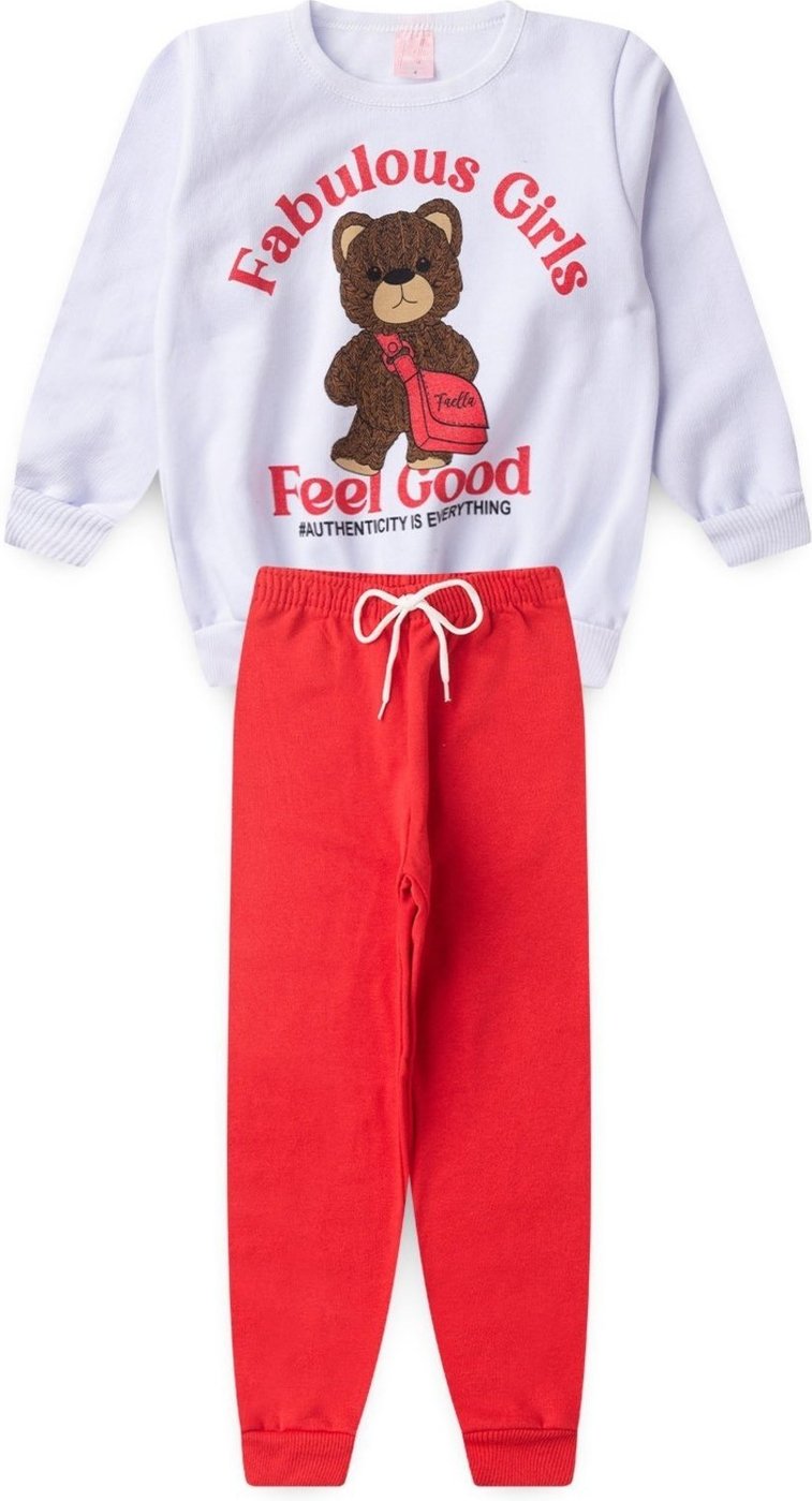 Imagem principal Infantil - Conjunto Moletom Peluciado Feminino Fabulous Girls - Branco Mega Kids unico Mega Kids unico