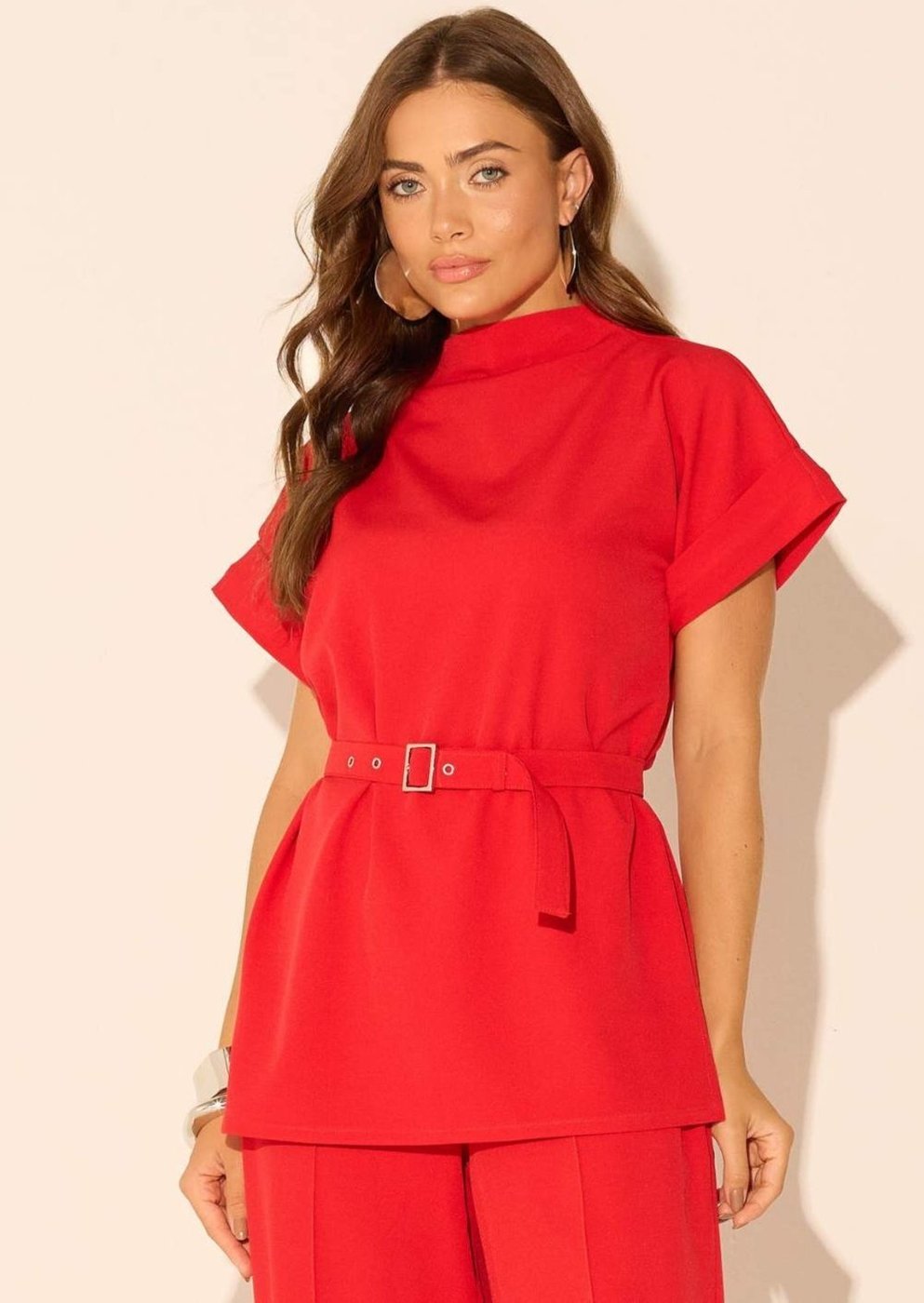 Imagem principal Blusa Vanibele Crepe Vermelha vermelho Vanibele vermelho