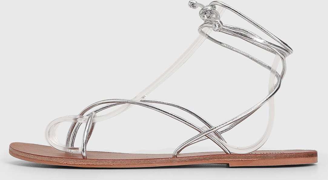 Rasteira Feminina Santa Lolla Fechada Metalizada