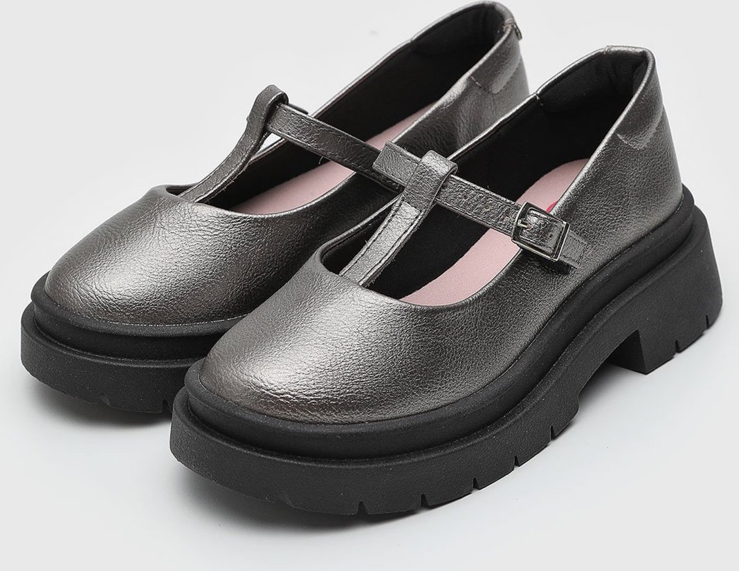 Imagem principal Infantil - Sapatilha Molekinha T-Bar Metalizada grafite MOLEKINHA grafite