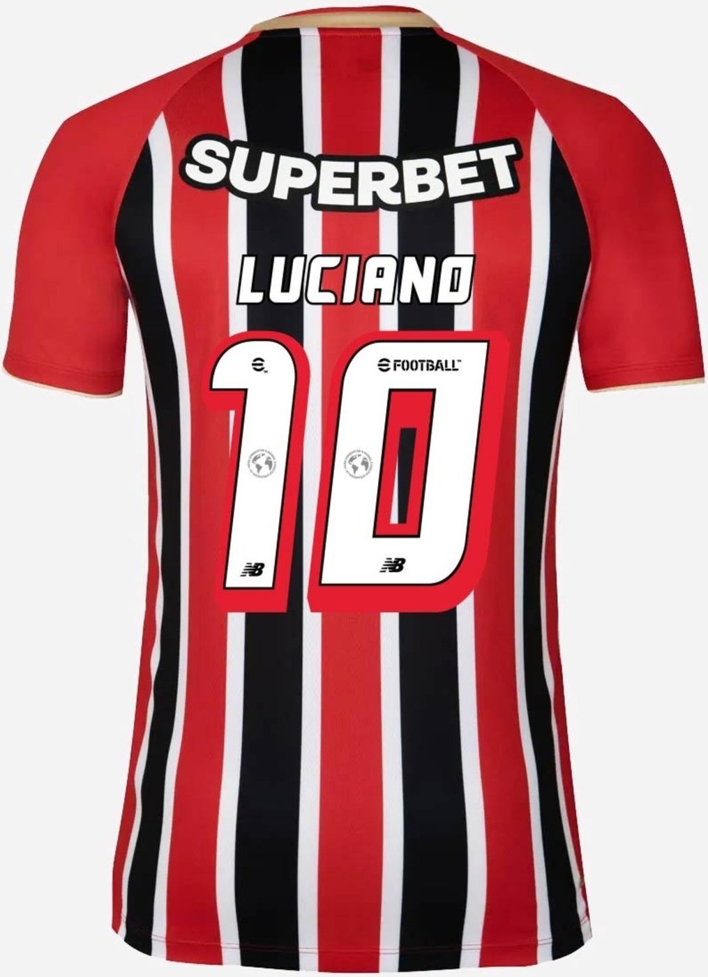 Imagem principal Camisa New Balance São Paulo II 2025 10 Luciano branco New Balance branco