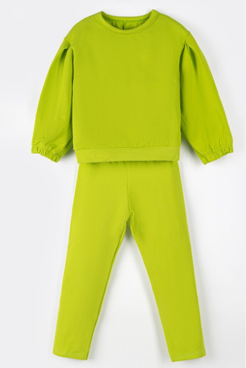 Imagem principal Infantil - Conjunto Menina Camiseta Manga Longa e Calça Molecotton Gola Redonda Pera Bugbee verde Bugbee verde