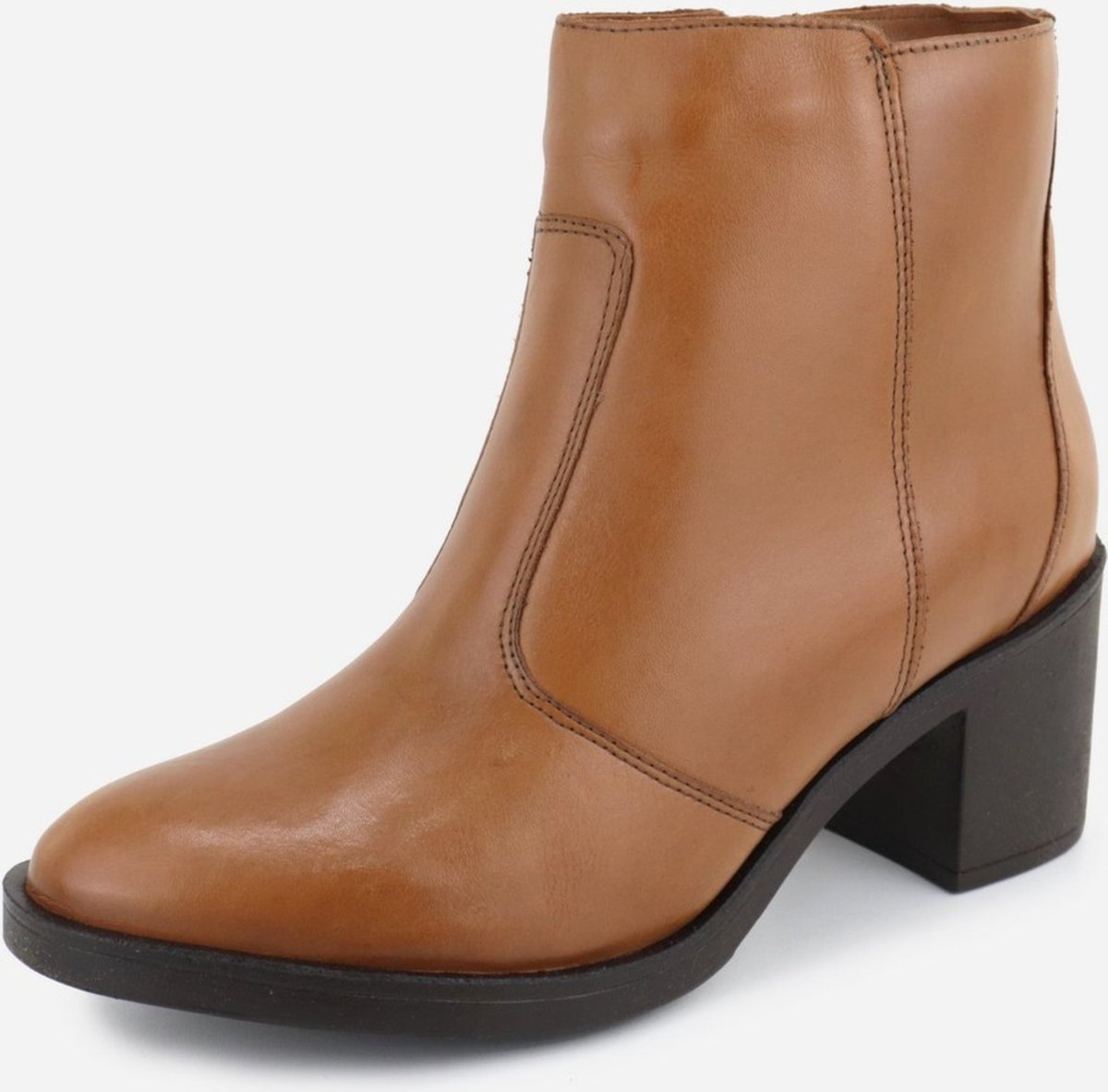 Imagem principal Bota em Couro Cano Curto Lisa Maria Paula Conforto Rusty caramelo MARIA PAULA caramelo