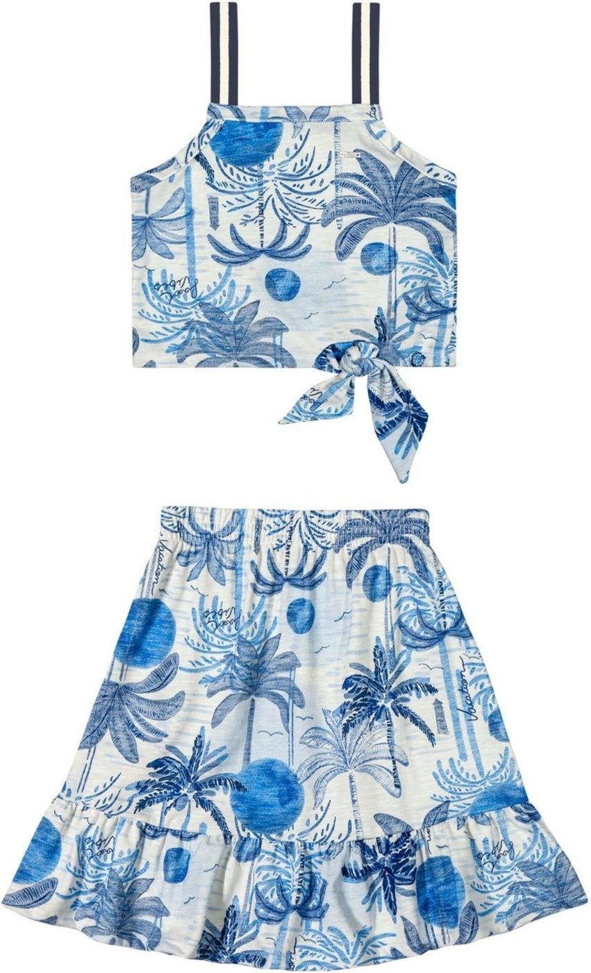 Imagem principal Infantil - Conjunto Menina Tropical Amarração Elian azul Elian azul