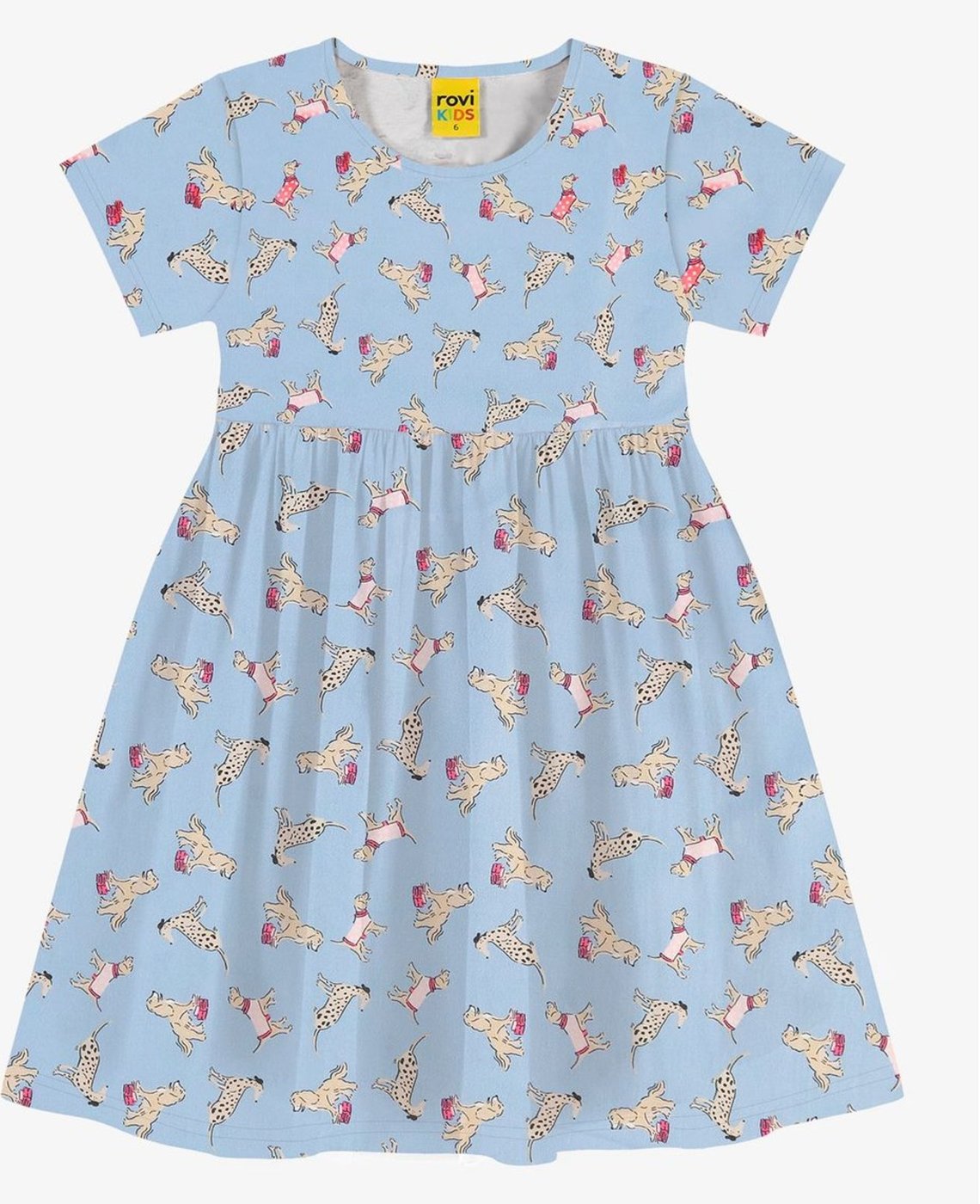 Imagem principal Infantil - Vestido em Meia Malha Rovi Rovitex Kids azul Rovitex Kids azul