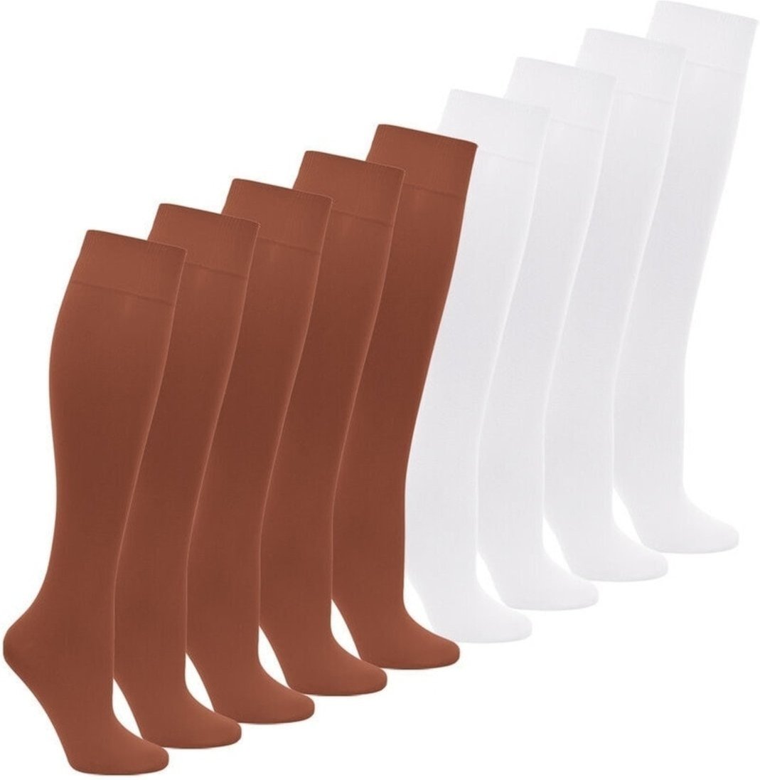 Kit 9 Pares de Meias 3/4 Fio 40 Opaca Loba