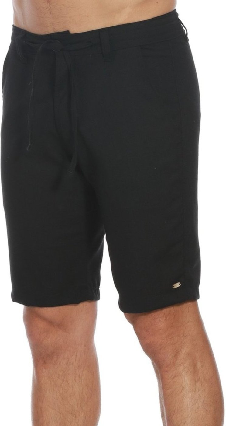 Imagem principal Bermuda Masculina Passeio Linho Conforto VLCS VLCS VIOLAÇÕES preto VLCS VIOLAÇÕES preto