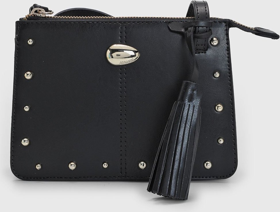 Bolsa Média Feminina Anacapri Tachas Preta