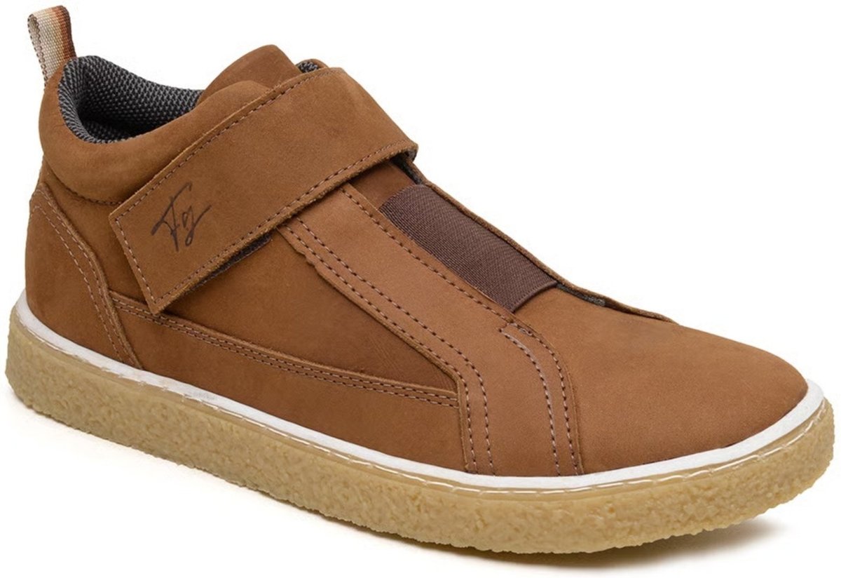 Imagem principal Tênis Masculino Cano Alto Em Couro Legítimo Sola Borracha Conforto Casual Terra super shoes marrom super shoes marrom