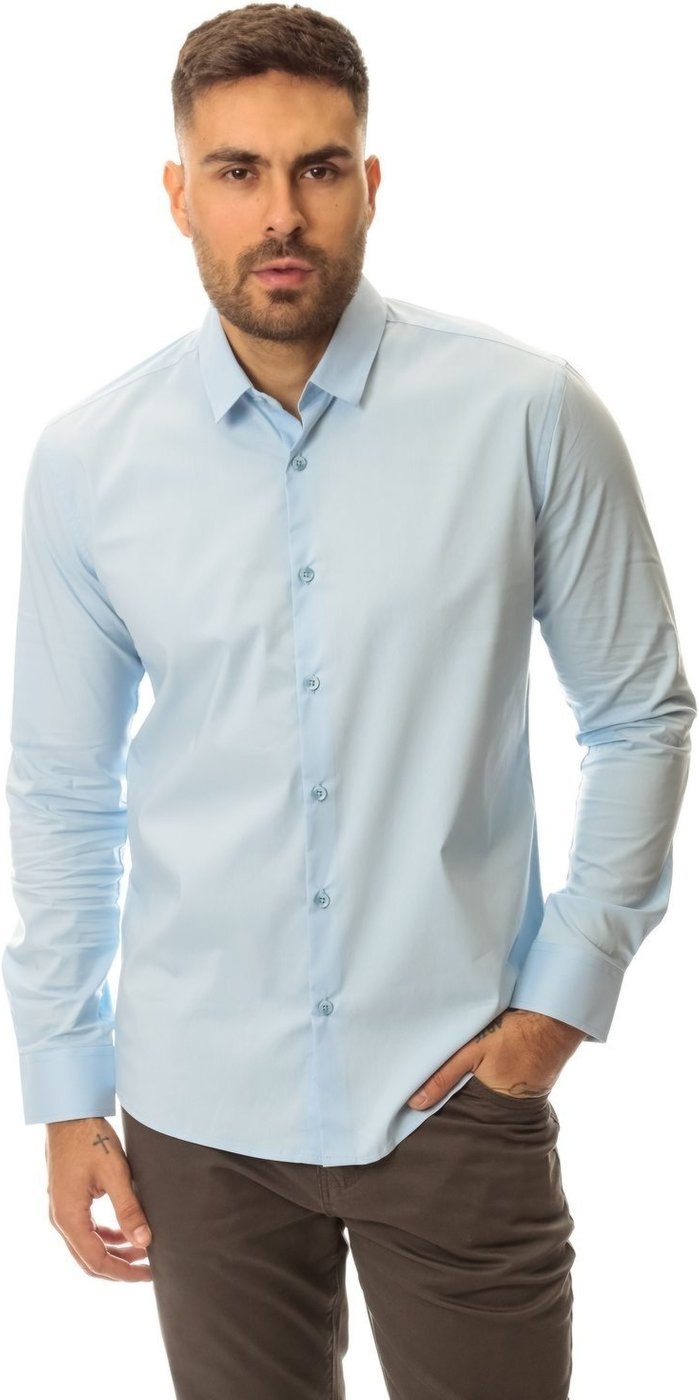 Imagem principal Camisa Masculina Manga Longa azul azul