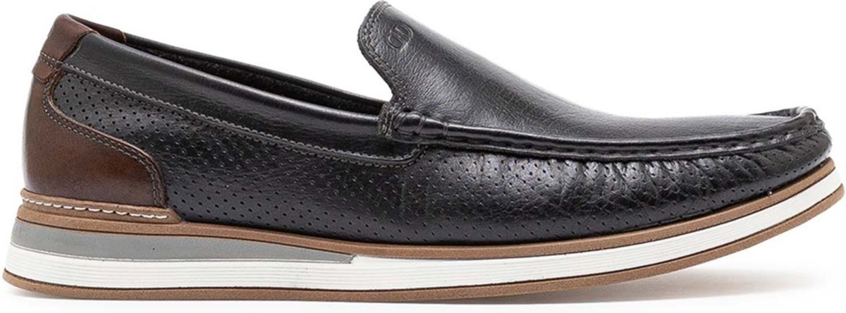 Imagem principal Mocassim De Couro Democrata Masculino Denim Flow 252101 preto denim DEMOCRATA preto denim