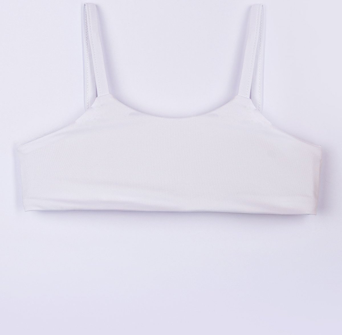 Imagem principal Infantil - Top Bugbee Sem Costura Alça Fina Gola Redonda em Malha branco Bugbee branco