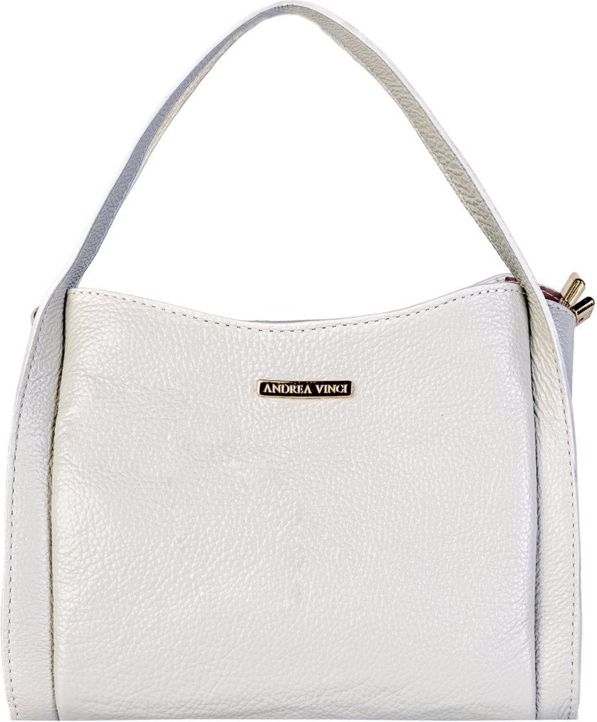 Imagem principal Bolsa Andrea Vinci De Mão Em Couro Liso Helena - Marfim azul Andrea Vinci azul
